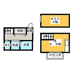 Fairy ワンルームの間取図画像