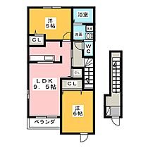 カーサＭ  ｜ 愛知県岩倉市石仏町堀田（賃貸アパート2LDK・2階・58.86㎡） その2