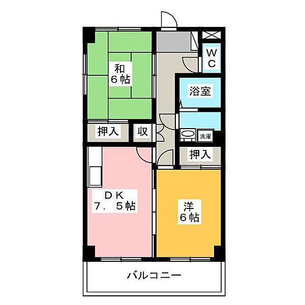 リバーサイドKei ｜愛知県岩倉市東町東市場屋敷(賃貸マンション2DK・2階・48.60㎡)の写真 その2