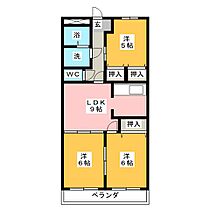 オーシャン元町  ｜ 愛知県岩倉市大山寺元町（賃貸マンション2LDK・1階・58.32㎡） その2