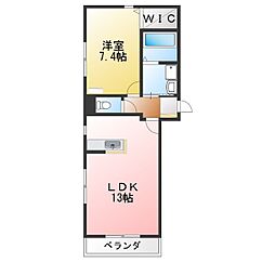 ネイヴル大高道 1LDKの間取図画像