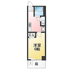 第3ネオヒルズ共和 1Kの間取図画像