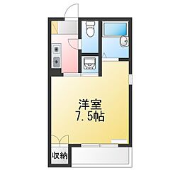 ウイング5 1Kの間取図画像