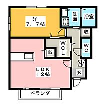 フローラルコート彩  ｜ 愛知県瀬戸市瀬戸口町（賃貸アパート1LDK・1階・52.87㎡） その2