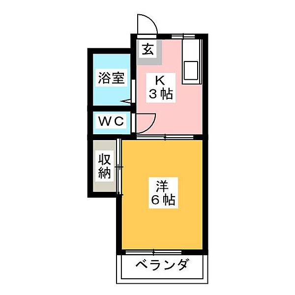 サンフォレスト ｜愛知県尾張旭市柏井町公園通(賃貸アパート1K・2階・23.00㎡)の写真 その2