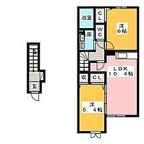 エスペランサ旭  ｜ 愛知県尾張旭市向町３丁目（賃貸アパート2LDK・2階・54.38㎡） その2