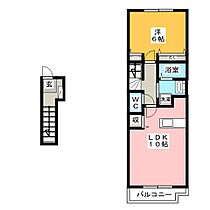 プリムラ  ｜ 愛知県尾張旭市向町３丁目（賃貸アパート1LDK・2階・42.80㎡） その2