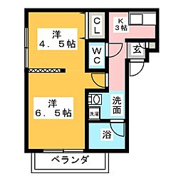 LaboA 2Kの間取図画像