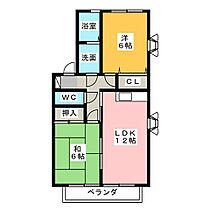 アルス  ｜ 愛知県尾張旭市東栄町３丁目（賃貸アパート2LDK・2階・50.42㎡） その2