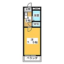 サンシャイン富士パートIV  ｜ 愛知県日進市三本木町一番割（賃貸マンション1K・2階・23.00㎡） その2