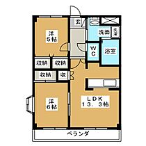 フィールドフォックス  ｜ 愛知県日進市藤塚３丁目（賃貸マンション2LDK・2階・51.66㎡） その2