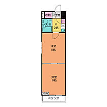 ガーデンコート平針  ｜ 愛知県日進市赤池５丁目（賃貸マンション2K・2階・23.76㎡） その2