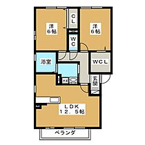 ブランネージュ　Ｒ  ｜ 愛知県日進市竹の山２丁目（賃貸アパート2LDK・2階・60.44㎡） その2