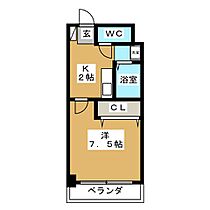 ドミトリー三好ヶ丘  ｜ 愛知県みよし市三好丘あおば２丁目（賃貸マンション1K・4階・24.00㎡） その2