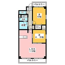フェリーチェ1 2LDKの間取図画像