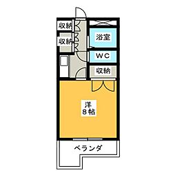 ドミトリー587 1Kの間取図画像