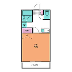 メゾン・ド・エスポワール 1Kの間取図画像
