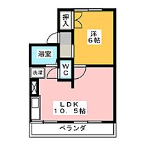 らぽーる鈴　Ｂ棟  ｜ 愛知県北名古屋市九之坪市場（賃貸アパート1LDK・1階・35.00㎡） その2