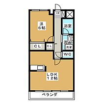 フォンテーヌ峯II  ｜ 愛知県北名古屋市鹿田清水（賃貸マンション1LDK・3階・44.00㎡） その2