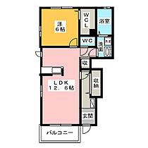 ＣＵＯＲＥ  ｜ 愛知県北名古屋市井瀬木高畑（賃貸アパート1LDK・1階・46.34㎡） その2