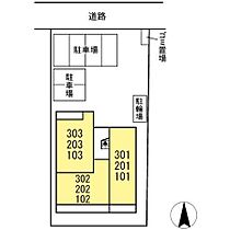 ウィスティリア 302 ｜ 愛知県北名古屋市鹿田藤の木54番、55番2（賃貸アパート1LDK・3階・40.61㎡） その3