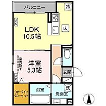 ウィスティリア 203 ｜ 愛知県北名古屋市鹿田藤の木54番、55番2（賃貸アパート1LDK・2階・40.57㎡） その2