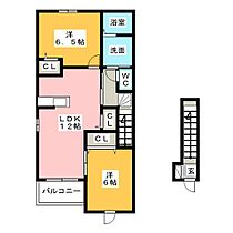 ルネサンス青山II  ｜ 愛知県西春日井郡豊山町大字青山字金剛（賃貸アパート2LDK・2階・58.86㎡） その2