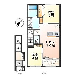 間取図画像 2LDK