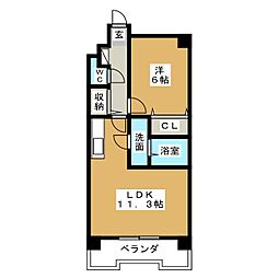 ル・グラン 1LDKの間取図画像