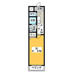 アブニール・G 1DKの間取図画像