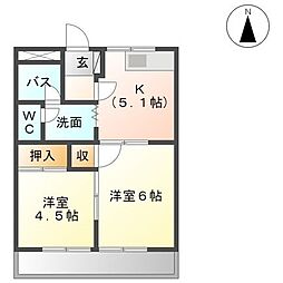 グランチェスタM・K 2Kの間取図画像