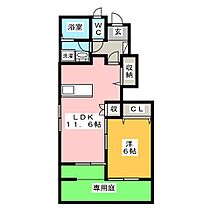 メゾン　ヴァンベール  ｜ 愛知県弥富市佐古木１丁目（賃貸アパート1LDK・1階・44.70㎡） その2