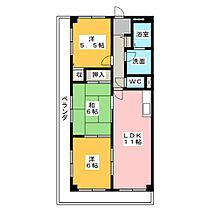 メゾンＭＡ  ｜ 愛知県弥富市鯏浦町上本田（賃貸マンション3LDK・2階・62.80㎡） その2