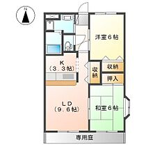 コンフォース　B  ｜ 愛知県弥富市前ケ須町東勘助（賃貸マンション2LDK・1階・57.33㎡） その2