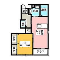 ユニヴァリィアルヴィータ  ｜ 愛知県弥富市鯏浦町下本田（賃貸アパート1LDK・1階・46.61㎡） その2