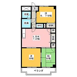 リバブルヤトミ 3LDKの間取図画像