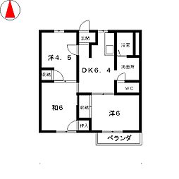 ビーフリー8 3DKの間取図画像
