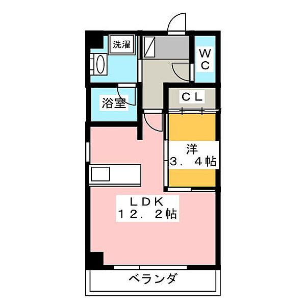 Ｎ－ＧＬＡＮＺ ｜静岡県静岡市葵区人宿町２丁目(賃貸マンション1LDK・7階・40.25㎡)の写真 その2