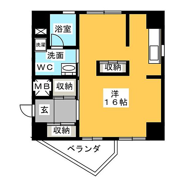 サンフレア日出町 ｜静岡県静岡市葵区日出町(賃貸マンション1R・3階・42.51㎡)の写真 その2