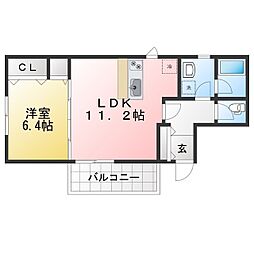 仮)人宿町1丁目マンション 1LDKの間取図画像