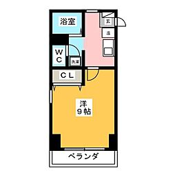 サンコウビル 1Kの間取図画像