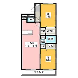 Wingland21 2LDKの間取図画像