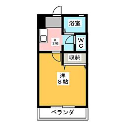 ステイM 1Kの間取図画像