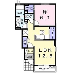 コン・エスプランサ 1LDKの間取図画像