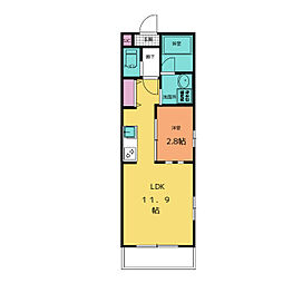 グランスタジオ銀座 1LDKの間取図画像
