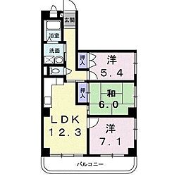 メゾン・ドゥ相生町 3LDKの間取図画像