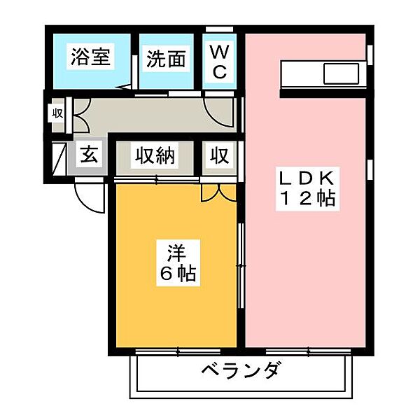 エステートピアＫI ｜静岡県静岡市葵区川合２丁目(賃貸アパート1LDK・1階・40.76㎡)の写真 その2