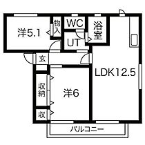 バニアン春日 202 ｜ 静岡県静岡市葵区春日３丁目3-5（賃貸アパート2LDK・2階・53.59㎡） その2