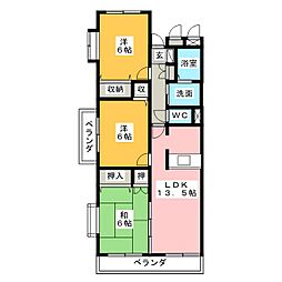セントモンチーク 3LDKの間取図画像