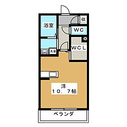 プレミアム・ベレオ ワンルームの間取図画像